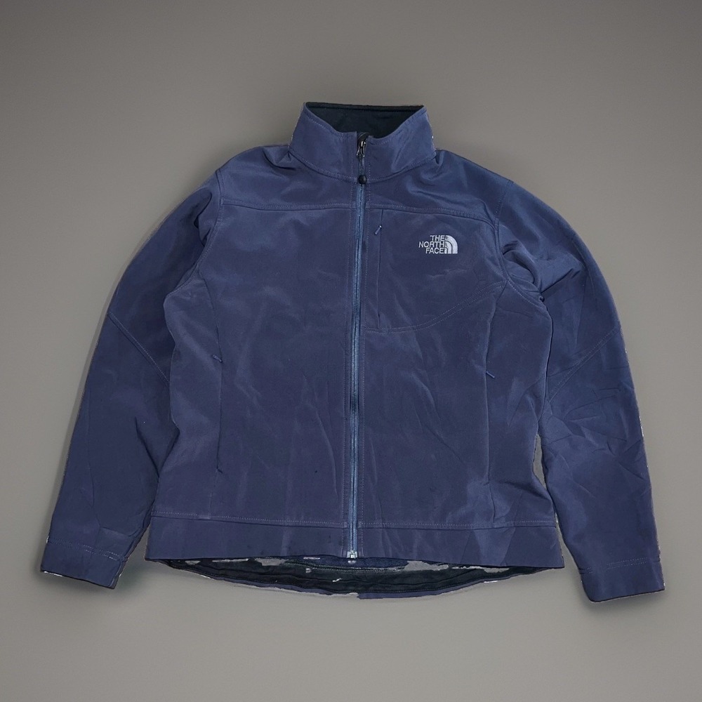 The North Face Womens Midnight Purple Full Zip Soft Shell Outdoor Jacket L